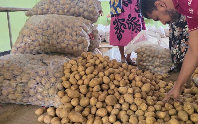 නුවරඑළිය ගොවීන් සිය අර්තාපල් අස්වැන්න රජයට ලබා දෙයි