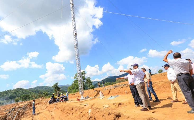 රන්ටැබේ - මහියංගනය විදුලි සම්ප්‍රේෂණ පද්ධතිය යථාතත්වයට පත් කෙරේ 