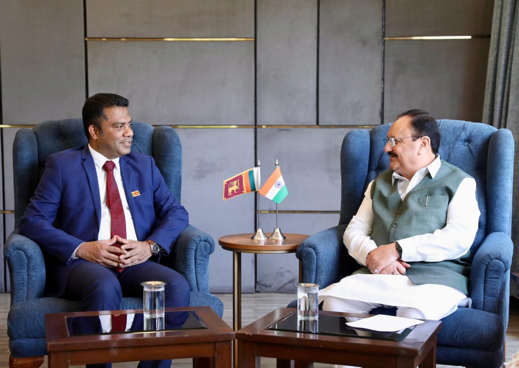 සෞඛ්‍ය හා ජනමාධ්‍ය අමාත්‍යවරයා සහ ඉන්දියාවේ සෞඛ්‍ය අමාත්‍යවරයා අතර විශේෂ හමුවක්