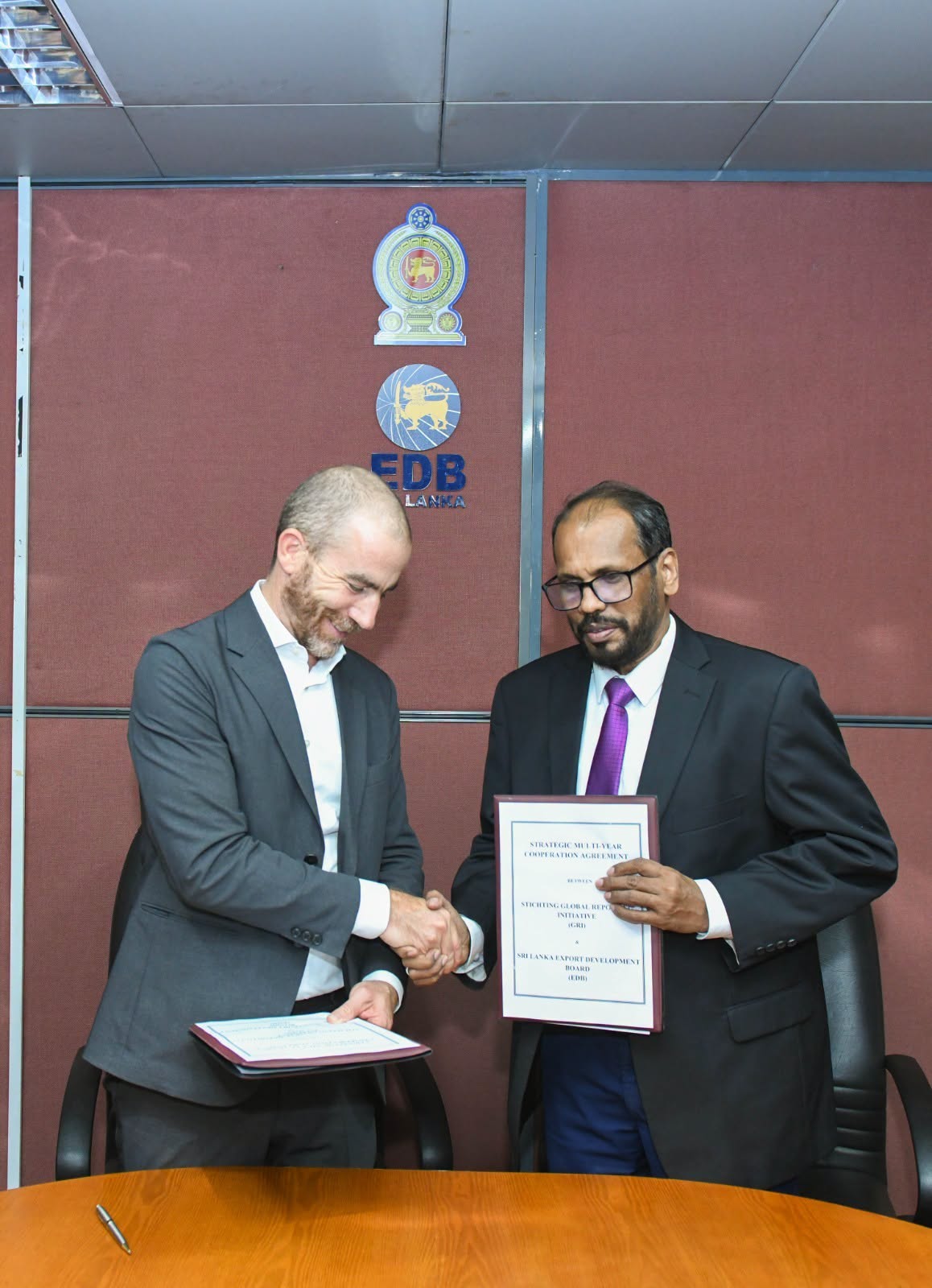 ශ්‍රී ලංකාවේ අපනයන තිරසාර වෙළඳාම ප්‍රවර්ධනය උපායමාර්ගික ගිවිසුමකට අත්සන් තබයි