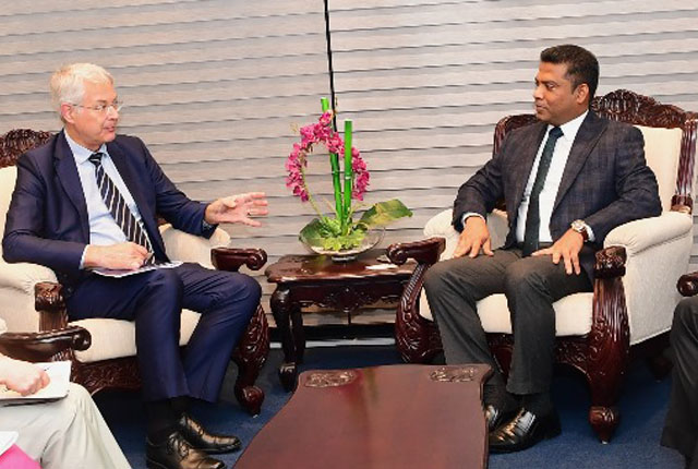 සෞඛ්‍ය හා ජනමාධ්‍ය අමාත්‍යවරයා සහ ෆින්ලන්ත තානාපති අතර හමුවක්