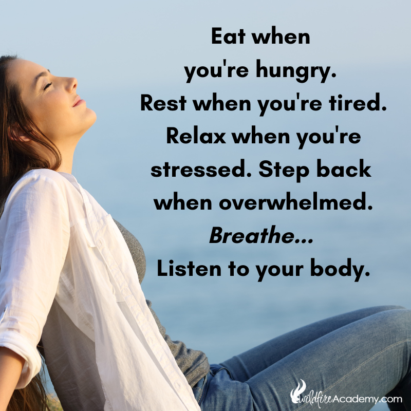 Listen to your body