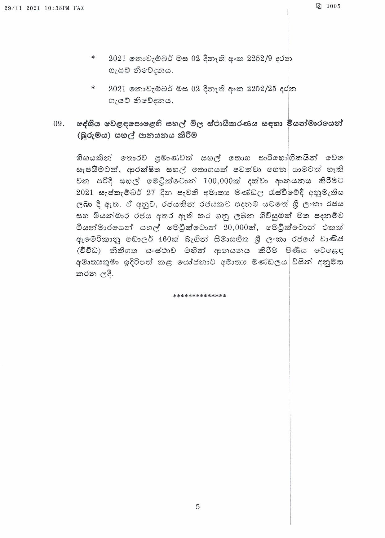 Cabinet Decisions on 29.11.2021 page 001