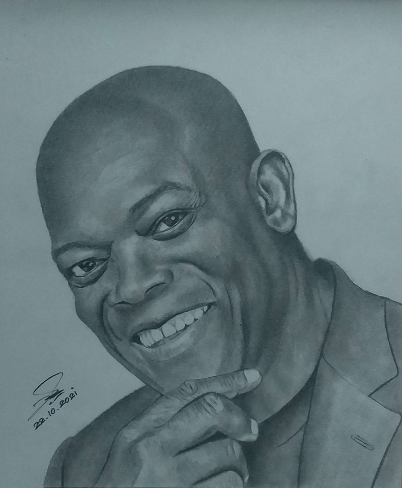 Samuel L. Jackson  with my pencil.