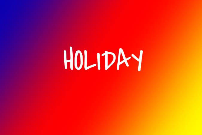 25-27 March declared market holidays